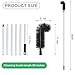 Gutter Cleaning Tools from The Ground - Extendable Gutter Cleaner with Aluminum Pole for Easy Leaf and Debris Removal from The Ground (Black)
