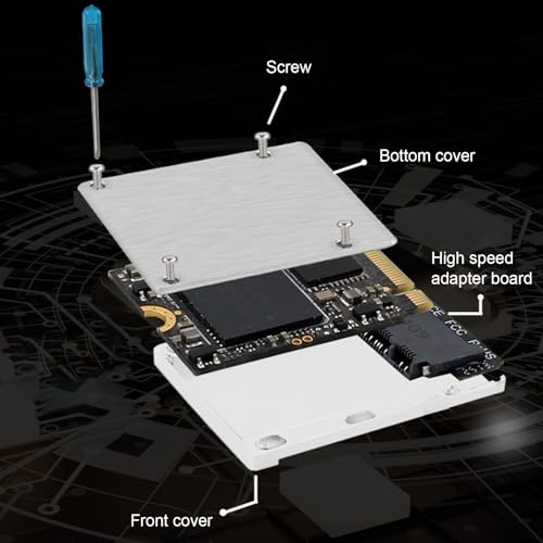 Adaptador Pomya M.2 NVMe 2230 a Tipo B Carcasa Aluminio miniatura 3