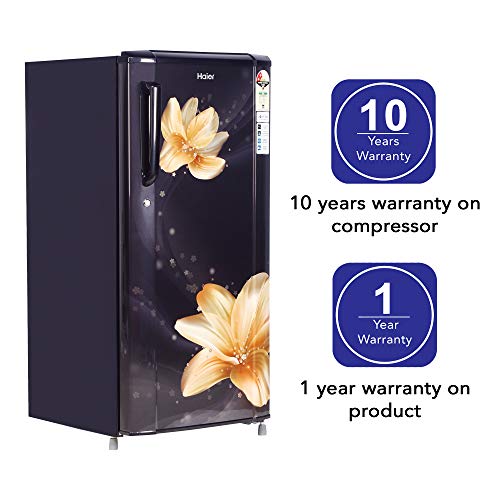 Image of Haier 190 L 2 Star Direct Cool Single Door Refrigerator (HRD-1902CMS-E, Marine Serenity)