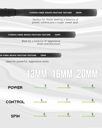 image for Warping Point Ascent Pickleball Paddles | Carbon Fiber Pickleball Rack