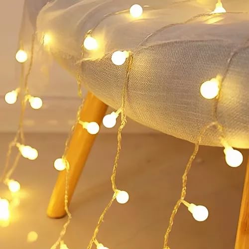 Cordão Pisca-Pisca de LED com 40 Bolinhas, para Decoração de Festas e Ambientes
