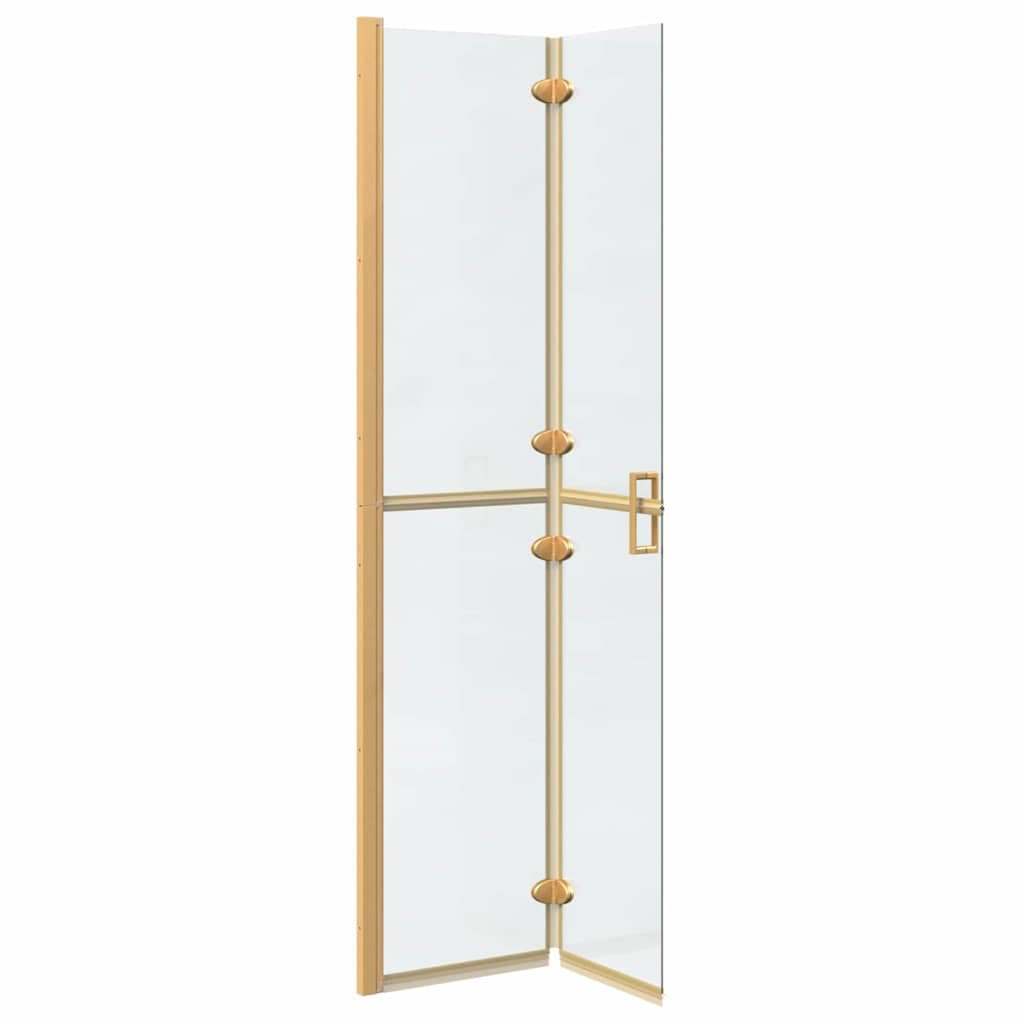 Składana ścianka prysznicowa z przezroczystego szkła ESG 80 x 190 cm, zajmuje mało miejsca, przezroczysta, składana kabina prysznicowa z aluminiową ramą do Twojej łazienki