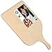 REPLOOD Pala Tagliere Vassoio per Pizza in Legno di Betulla 30 x 42 Cm con Impugnatura