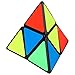 Willking Pyramorphix 2x2 Speed Cube Pyraminx 2x2x2 Magic Puzzle Cube Toy Black