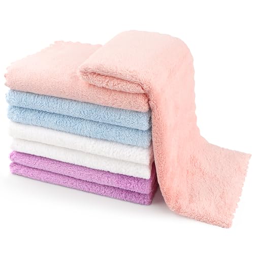 Image of Orighty Burp Cloths for Baby - Super Soft & Highly Absorbent Coral Fleece, 12 x 16 Inch Gentle & Large Burp Rugs, 8 Pack