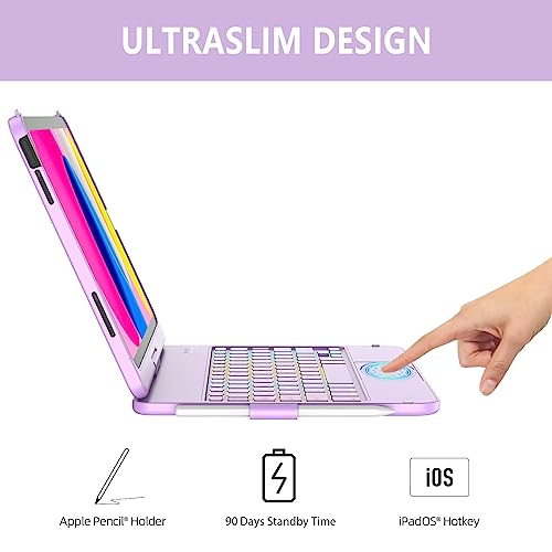 Clavier iPad 10 tactile rétroéclairé pour remplacer un ordinateur