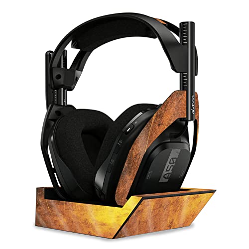 Image of MightySkins Glossy Glitter Skin Compatible with Astro A50 Wireless Headphones + Base Station (Gen 4) - Textured Gold | Protective, Durable High-Gloss Glitter Finish | Easy to Apply | Made in The USA