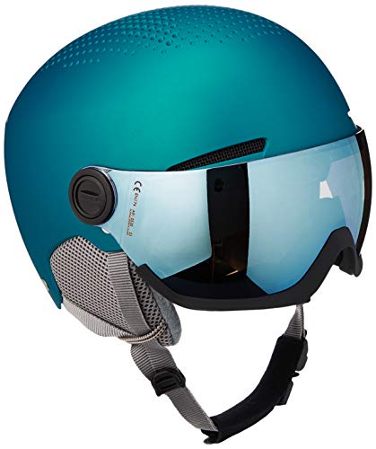 ALPINA 子供用スキースノーボードバイザーヘルメット ダイヤル式サイズ調整 ZUPO VISOR 54-58 cm