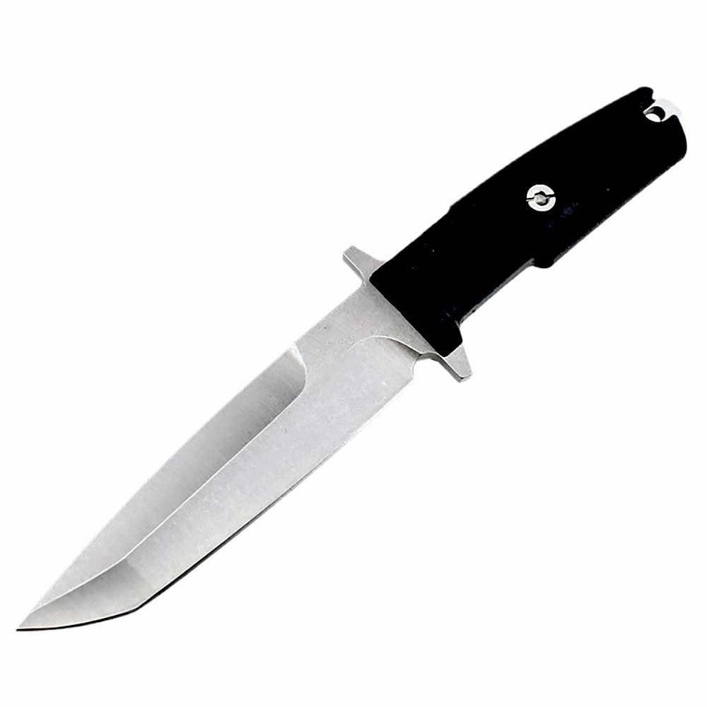 Festes Gegen Full Tang messer Edc Outdoor Jagdmesser Feststehende klingen, gegen Einhandmesser, gerade scharfes stahl messer schwarzes ABS griff, survival fixed neck knife, Gürtelmesser mit Scheide