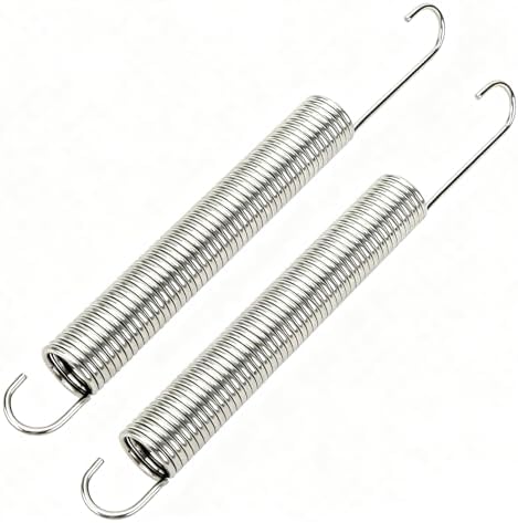 GNPADR GUPO 7 inch (2Pcs) Stainless Steel Replacement Recliner Sofa Chair Mechanism Tension Spring - Long Neck Hook Style