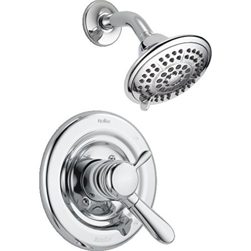 Delta Faucet Lahara 17 Series Dual-Function Shower Trim Kit with 5-Spray Touch-Clean Shower Head, Chrome T17238 (Valve Not Included) - image 3