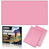 ANGSYLTH 2 Pcs Fluorescent Light Covers - 4 x 2 Feet Covers for Ceiling Lights, Magnetic Light Filters for Classroom, Office, Hospitals, Home
