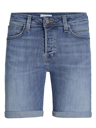 JACK & JONES Jjirick Jjfox Pantalones Cortos 50sps CB 037 Sn Vaqueros, Azul Denim, XS para Hombre