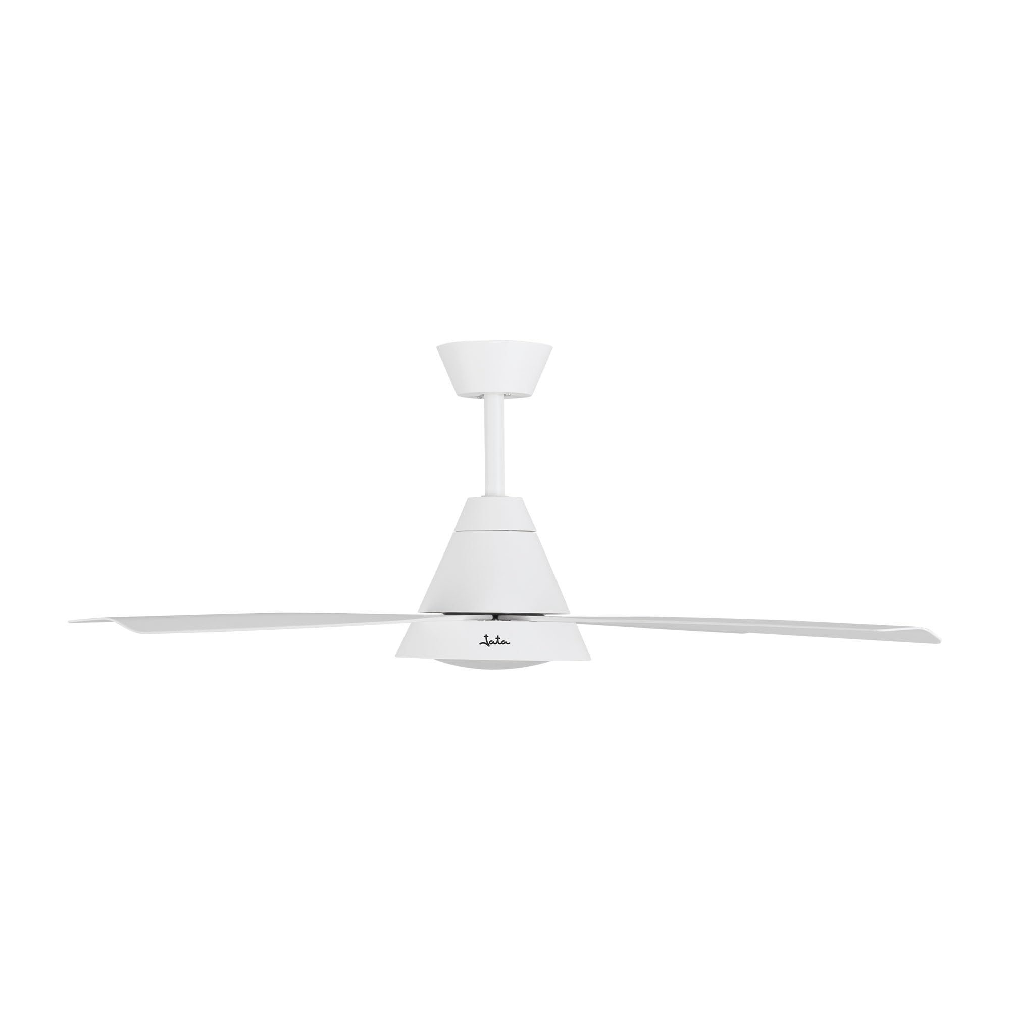 Jata JVTE4235 - Ventilador de Techo Blanco con Luz LED Regulable, Motor DC de Bajo Consumo, 6 Velocidades, Función Reverse, Mando a Distancia, Ventilador Silencioso 132 cm
