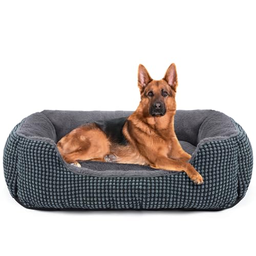 FURTIME Cuccia Cane Interno Taglia Grande, Cuccia per Cani XXL Lavabile, Antiscivolo Cuscino per Cani Antiansia Letto Cane, 89x63x23cm