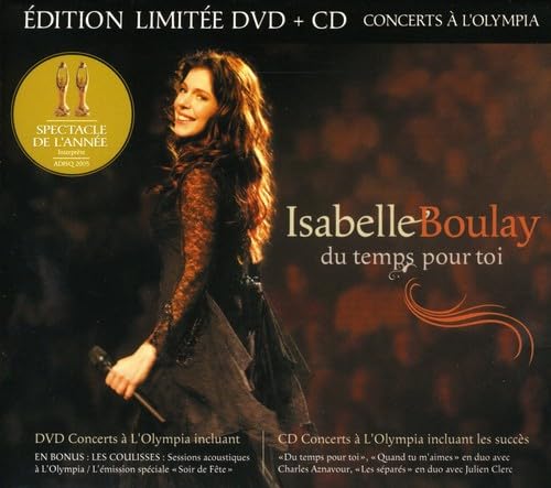 Du Temps Pour Toi: Live a l'Olympia de Paris [Audio CD] Isabelle Boulay