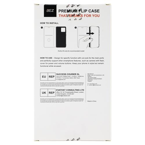 BEZ Funda para Samsung A51, Carcasa Compatible con Samsung Galaxy A51 Libro de Cuero con Tapa y Cartera, Cover Protectora con Ranura para Tarjetas y Billetera, Cierre Magnético, Negro