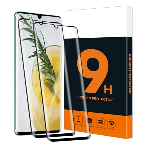 Carantee 2 Stück Schutzfolie für Panzerglas für Huawei P30 Pro 3D Vollabdeckung Anti-Öl 9H Härte Schutzglas Anti-Kratzen Sensitive Touch Hohe Definition Huawei P30 Pro Displayschutzfolie