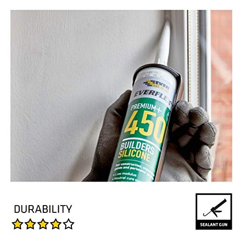 Mastic silicone 450 Everbuild gris 310 ml pour les constructeurs - 6