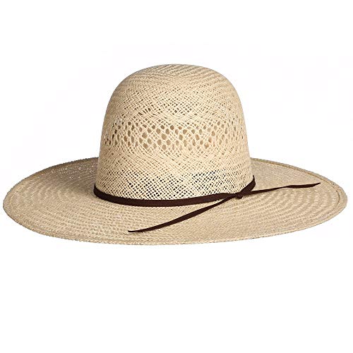 Jute 4 1/2` Brim Leather Sweatband Straw Hat