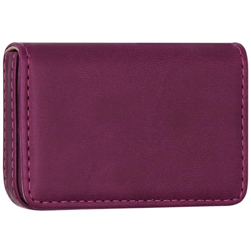 Image of RFID Blocking Wallet - Minimalist Leather Business Credit Card Holder (PW-Wine Red)