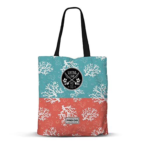 PRO-DG-Bolsa de la Compra Shopping FAN, 33 x 40 cm, Azul Surfcamp