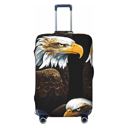 Housse de valise extensible noire motif aigle taille L pour bagage