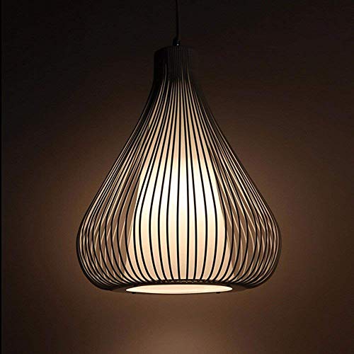 Lustre cage à oiseaux E27 GZZ Deng suspension extérieure de style européen en fer 30x42cm