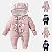 Toddler Baby One-Piece Snowsuit Infant Winter Clothes Boys Girls Newborn Puffer Coat Jumpsuit for for 0-2 Years