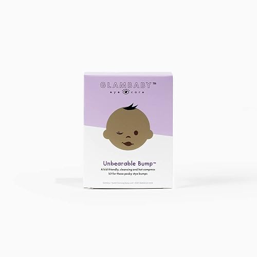 GlamBaby Cuidado de los ojos - Kit Unbearable Bump - Kit de orzuelo para niños - Máscara térmica y refrescante - Spray limpiador para desechos de