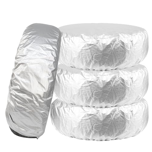 タイヤカバー 4個セット 付け タイヤ保管カバー 防水 防塵 紫外線 420D厚手 屋外室内 防水 軽自動車 普通自動車 suv 車 タイヤトート