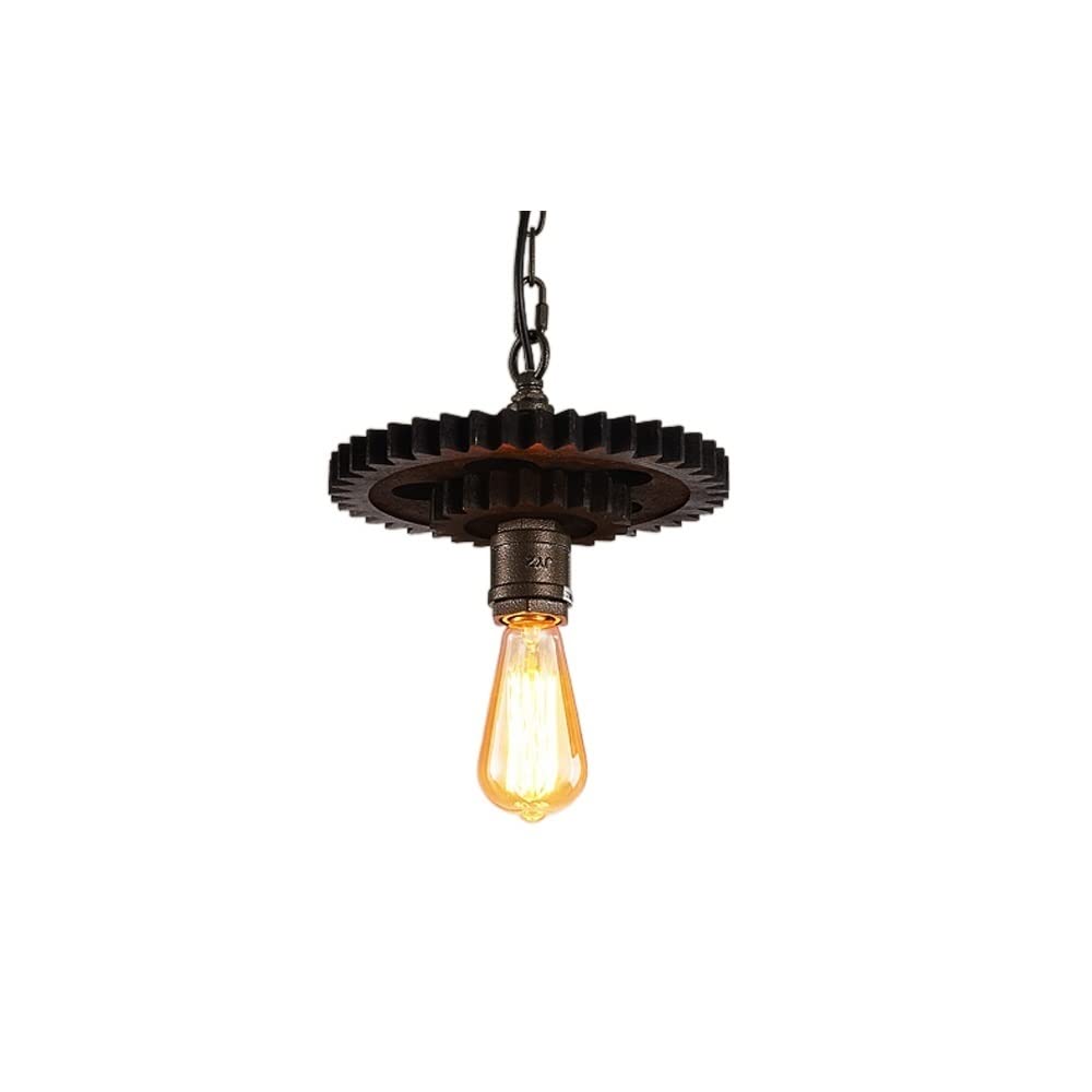 Lustre industriel en fer forgé durable style loft rétro noir