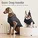 IECOii Kapuzenpullis für Hunde – Hunde-Pullover mit Kapuze,Dog Hoodie Sweatshirt | Weiche Haustier-Kleidung für Frühling & Herbst | Hundepullover,Hund-Hoodie,Haustierbekleidung,Grau,L