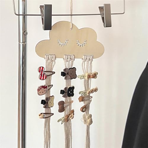 VIVIIHOO Haarspangen Aufbewahrung Mädchen-Organizer für Haarspangen,Haargummis,Haarklammern,Stirnbänder-Wolkenform Dekoration zum Aufhängen-DIY Haargummi Aufbewahrung-Kinder Haarschmuck Veranstalter