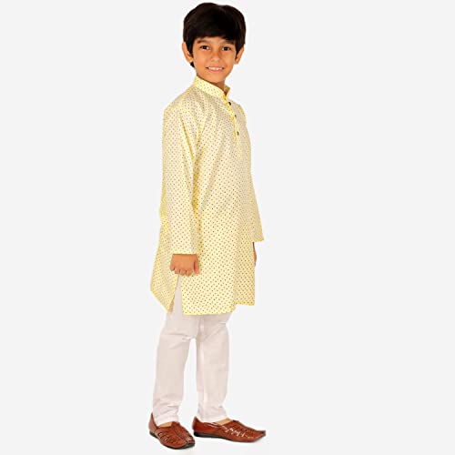 Image of Pro-Ethic Style Developer Boys Cotton Geometric Kurta Set Pajama Ethnic Wear | 1 To 16 Years | S-197