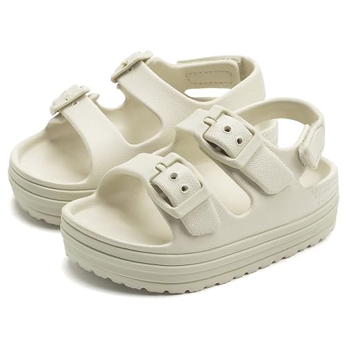 Image of Toddler Buckle Sandals Open Toe Water Sandal with Adjustable Back Strap for Boys Girls