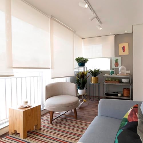 CORTINA PERSIANA TELA SOLAR BEGE