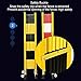LFFH Portable Expanding Security Barrie, Heavy Duty Steel Barricade Gate with Casters Mobile Safety Barrier for Subway Bus Station (Color : Red-White, Size : 1.2x3m)