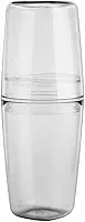 Ou Porta Escova de Dente com Tampa Transparente Linha Tule
