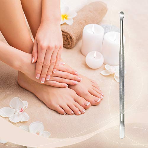 Professional Cuticle Pusher And Spoon Nail Cleaner | Dual Sided Stainless Steel Pusher And Nail Cleaner | For Nail And Cuticle Care | By Sterling Beauty Tools #TOP5
