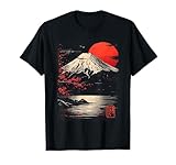 Photo Gallery monte fuji & sakura bliss: t-shirt vintage in fusione di arte giapponese maglietta Photo Gallery monte fuji & sakura bliss: t-shirt vintage in fusione di arte giapponese maglietta