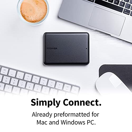 Toshiba Canvio Partner 1TB Portable 2.5’’ External Hard Drive, USB 3.2, Mac & Windows compatible. (HDTB510EK3AB)