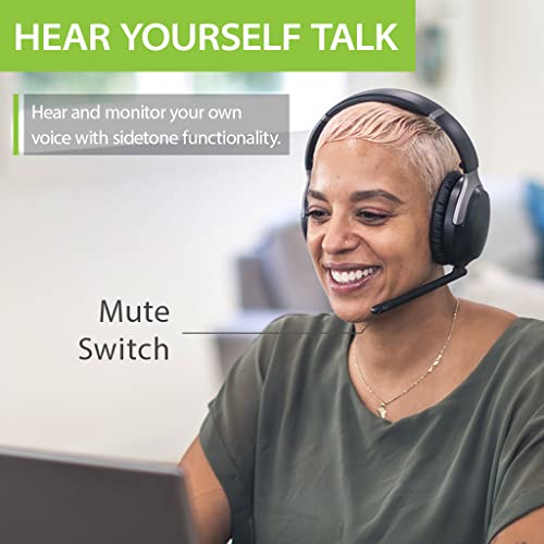 Avantree Aria Pro 2 - Bluetooth Headphones With Noise Filtering Mic For Clear Calls, Dual Link For Pc & Phone, Active Noise Cancelling Wireless Headset With Usb Adapter For Computer & Laptop #TOP3