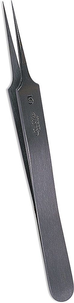 Genuine Dumont High-tech Matte Finish Tweezers, Stainless Steel, Style 5 | TWZ-301.22