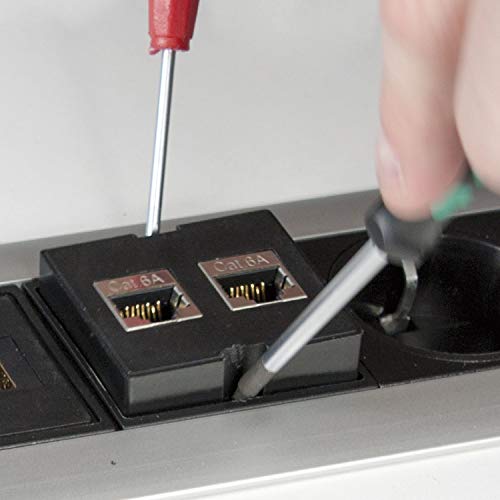 Módulo de cambio 1 x HDMI 2.0 negro EVOline para oficinas 4