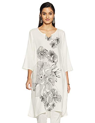 Image of Indigo Women's Rayon Straight Kurta
