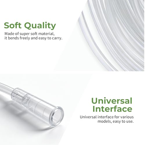 Image of 5 Pack 16Ft Oxygen Nasal Cannula for Adult, Soft Oxygen Tubing, Cannula Nasal Tubing, Kink Resistant, Lightweight Tube