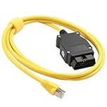 RTDHO ENET Diagnostic Cable for BMW F-Series,2m OBDII to RJ45 Ethernet Coding Cable OBD2 Interface Diagnostic Coding Data Line Compatible with ESYS, ISTA, Rheingold, BimmerCode, Bootmod3