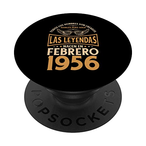 Cumpleaños Hombre Regalos Las Leyendas Febrero 1956 PopSockets PopGrip Intercambiable