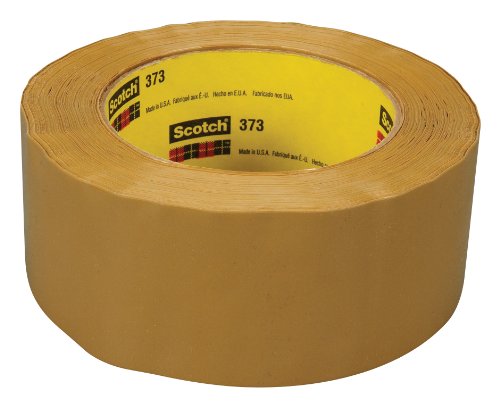 3M Scotch Box Sealing Tape 373, Tan, 48 mm x 50 m, 36 per case